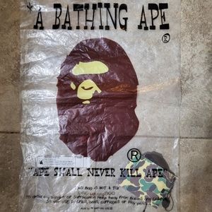 BAPE A Bathing Ape Empty Bag with Tags